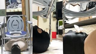 Chinese femdom shitting for slave