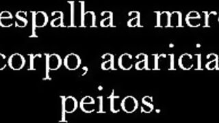 Portuguese slut playing with shit