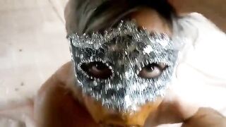 Mature wife drinks piss and sucks husband's smelly cock