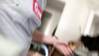 Tall sexy babe showing her potty seat