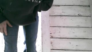 Pretty College girl shitting