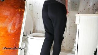 Russian hot scat slut pooping