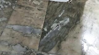 Slutty lady shitting in the toilet