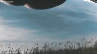 Slutty milf poops through the window