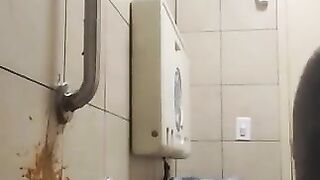 Kinky brunette gal spread legs for hot shit