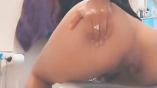 Nice ass wife and early morning poop