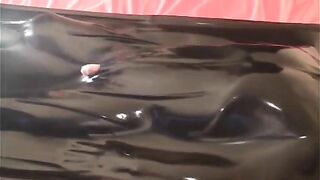 Kinky slut eating shit and sucking cock