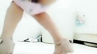 Amazing wife leaking hard turd