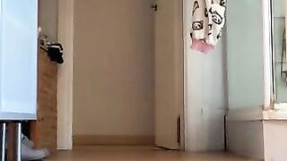 Tall sexy Nurse poops in quarantine