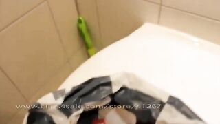 Amateur wife leaking dark shit in doggy style