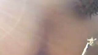 Amateur yummy shit in the backyard