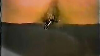 Brunette naked wife smearing and ass fingering