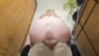 Slutty blonde babe and hot shit