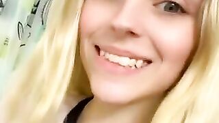 Blonde beauty and sexy shit