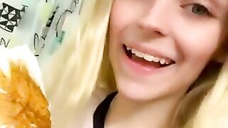 Blonde beauty and sexy shit