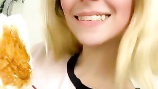 Blonde beauty and sexy shit