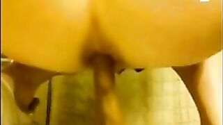 Gorgeous ass babe poop leaking
