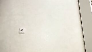 Lovely ass girl pooping heavily in solo