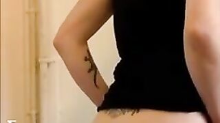 Punk Rock Girl Drops Shit In  Panty