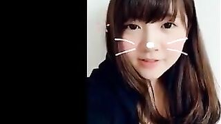 Cute Asian teen girl poo