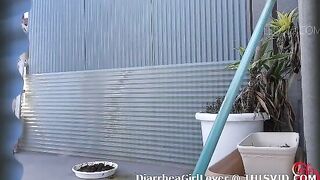 Yummy hairy Japanese gal and outdoor poop
