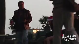 Sexy santa pretends to shit herself in public - ThisVid.com