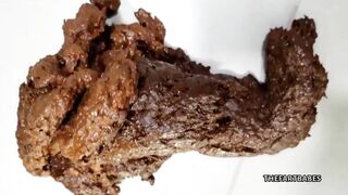 Squating and huge poop