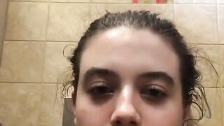 Amateur lovely girlfriend leaking shit