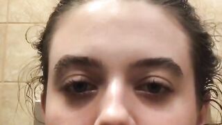 Amateur lovely girlfriend leaking shit