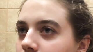 Amateur lovely girlfriend leaking shit