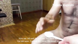 Trying to eat 2 Bbw shit at home