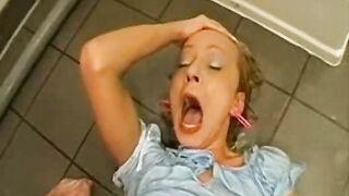 Blonde piss loving sexy slut