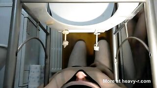 Big Poop In Mouth Under Toilet Chair