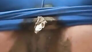 Blue leggings and hot shit