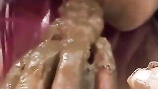 Blue leggings and hot shit