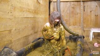 Cowshit and busty babe