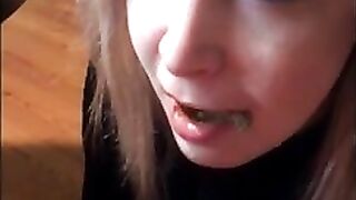 Scat cock loving girlfriend
