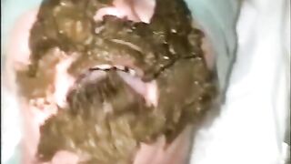 Face full of messy shit