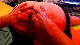 Fist With Chocolate And Shit