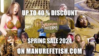 Compilation of horny babes masturbates and fucks in the cow shit