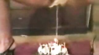 Happy Birthday with pee cake