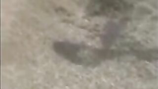 Amateur lady caught pissing on the floor