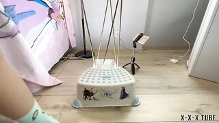 Hot amateur lady and sexy pee