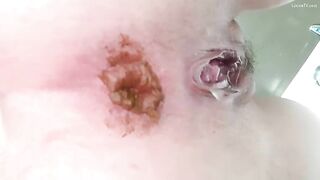 Gorgeous thick ass lady and hard poop