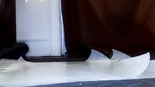 Huge poop and gaping hole closeup