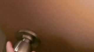 Beautiful girlfriend with huge tits getting piss reward