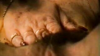 Vintage busty lesbians teasing and licking in scat sex