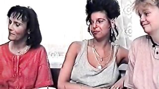 Maika and two girls with a crossdresser fuck