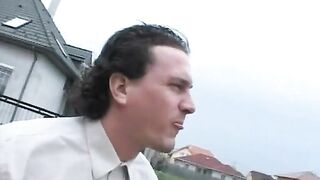 Mature piss slut enjoying threesome fuck