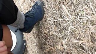 Mika pissing on the floor